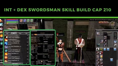 ran online int swordsman build|Swordsman Int Type .
